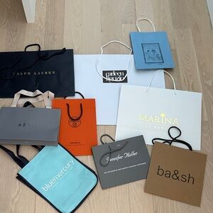 Assorted Designer paper Shopping Bags Collection
